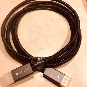 Ivanky 6.6ft/2M Nylon BraidedHighSpeed DisplayPort